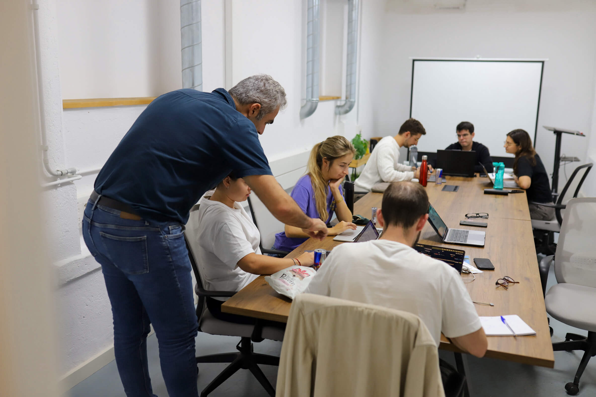 Mentor helping team