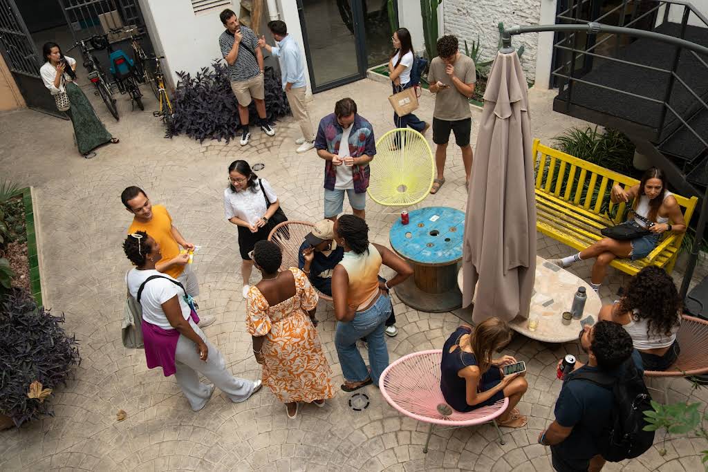 Barcelona venue courtyard